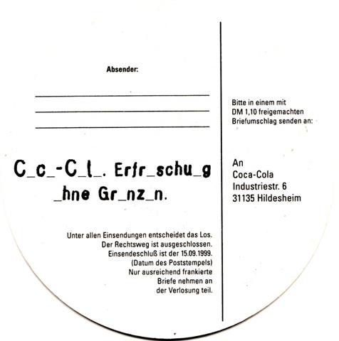 berlin b-be coca cola rund 5b (215-preisr�tsel 1999-schwarz)